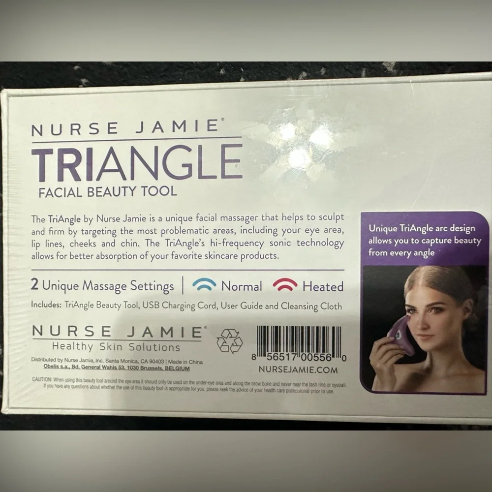Nurse Jamie Triangle Handheld Lightweight Facial Beauty Tool Brand New